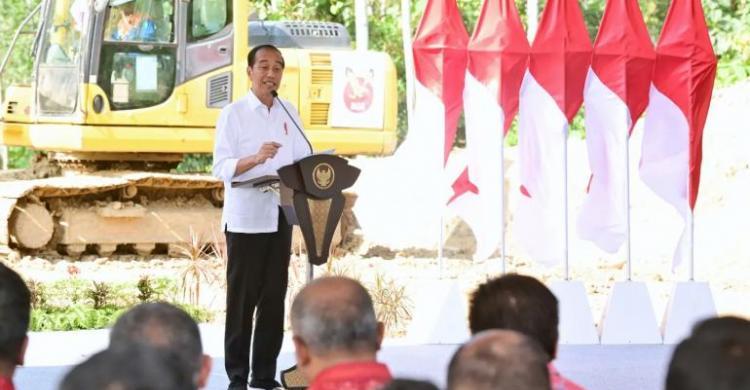 Presiden Jokowi saat acara di IKN. Foto : Ist