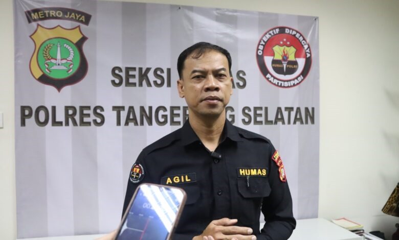 Kasi Humas Polres Tangerang Selatan (tangsel) AKP M. Agil Sahril.(dra)