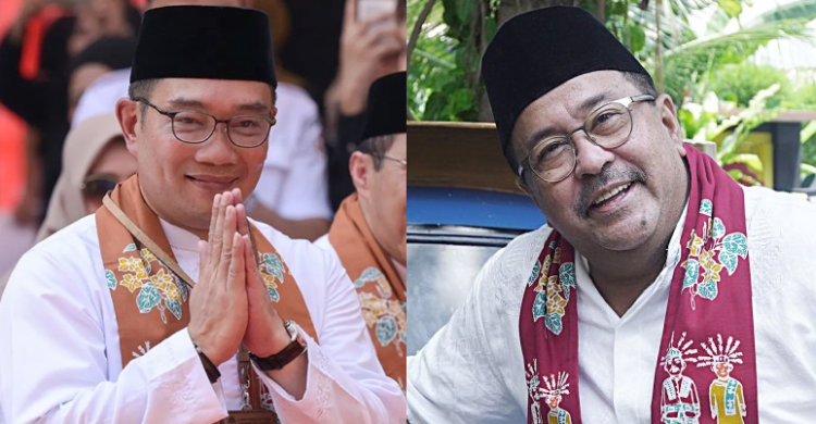 Ridwan Kamil dan Rano Karno. Foto : Ist