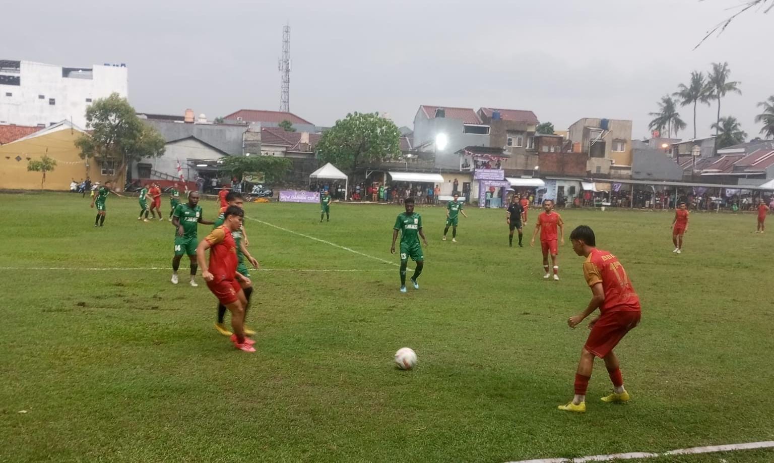 Laga Regak lawan BBP berlangsung sangat menarik. (red/tangselpos.id).