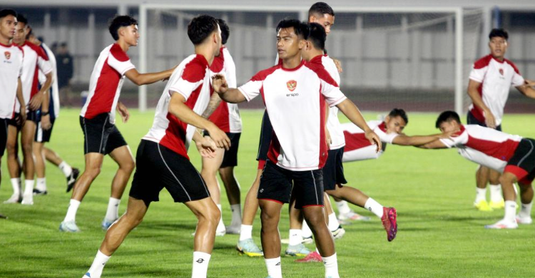 Foto : Sesi latihan Timnas. Foto ; Ist