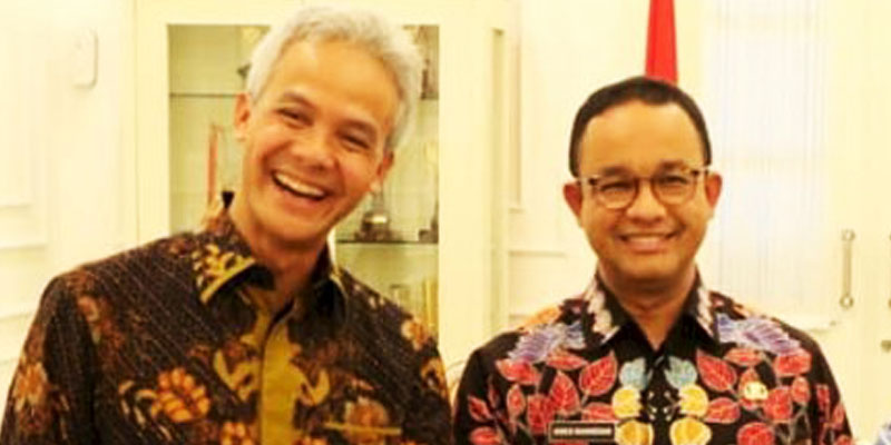 Eks Capres Ganjar Pranowo dan Anies Baswedan. Foto : Ist