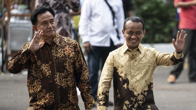 Yusril Ihza Mahendra dan Bahlil. Foto : Ist