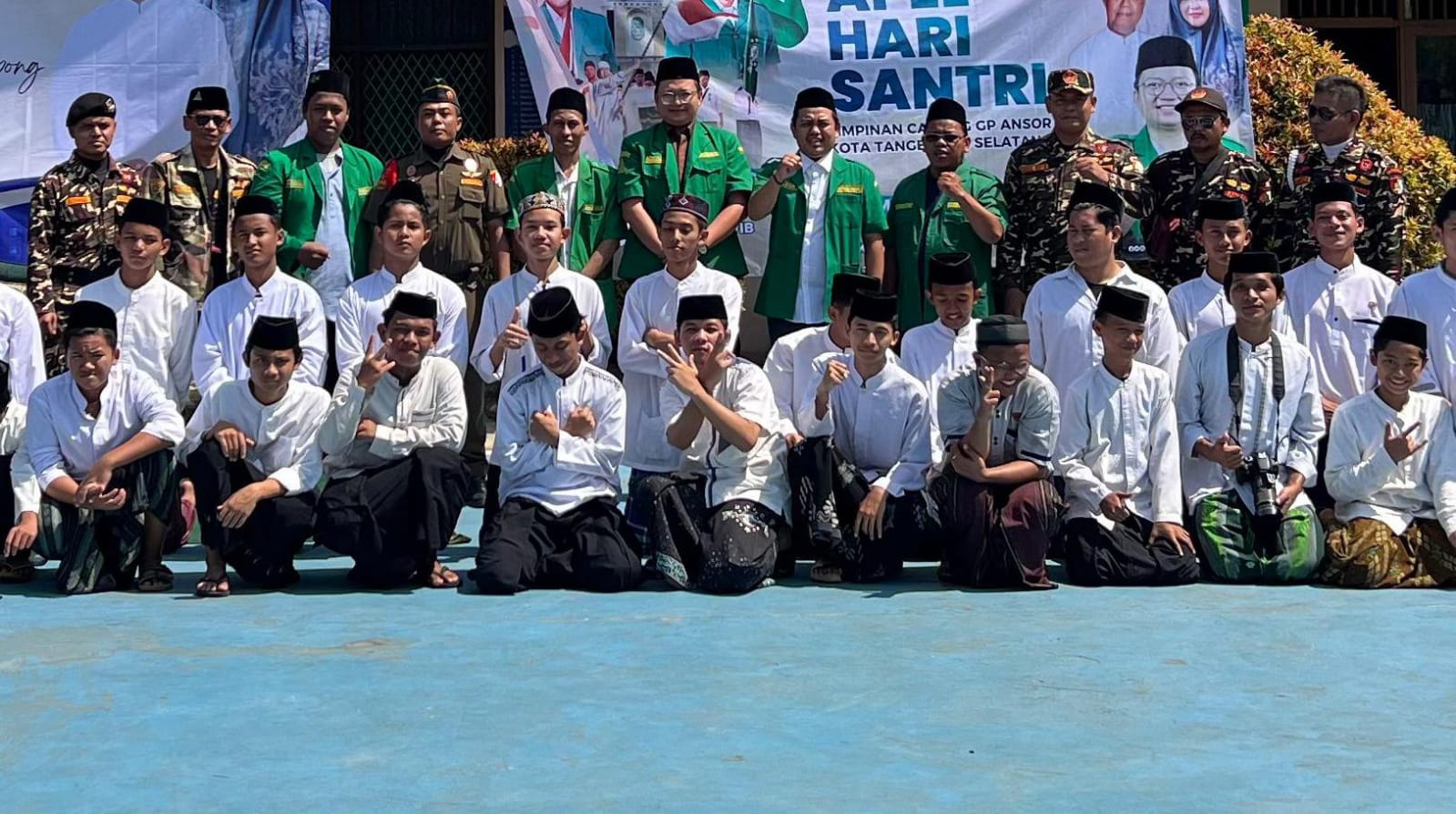 Pengurus PC GP Ansor saat foto bersama, dan siap berkolaborasi dalam program Cetar. (Ist)