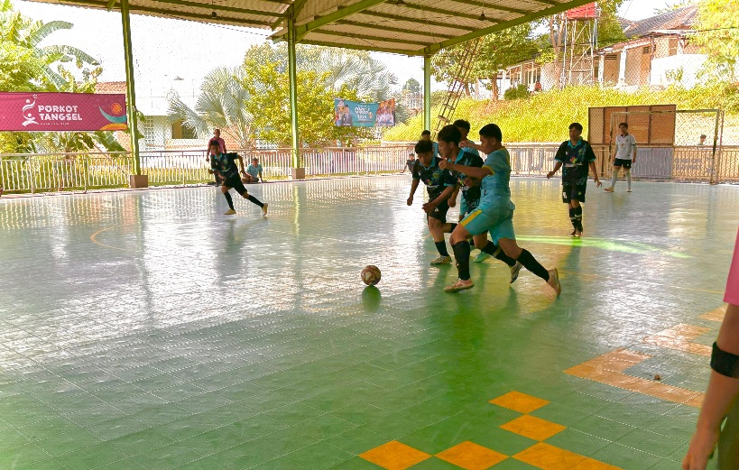 Pertandingan Futsal antara Tim Serpong vs Tim Ciputat. Foto : Ist