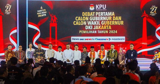 Debat pertamaCagub-cawagub DKI Jakarta. Foto : Ist