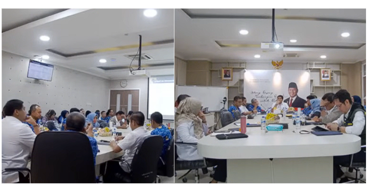 Suasana rapat di kantor Kementerian PKP. Foto : Ist