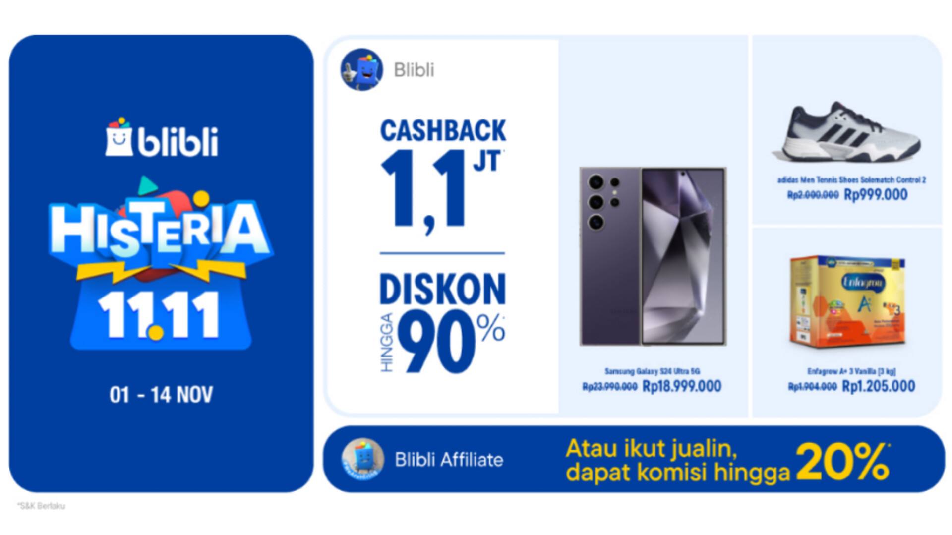 Dapatkan di Promo 11.11 Blibli, Wujudkan Kulit Sehat dengan Hemat! (Ist)