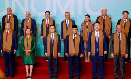 Presiden Prabowo bersama para pemimpin dunia di acara KTT APEC 2024. Foto : Ist