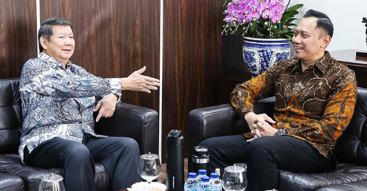 Utusan Khusus Presiden Hashim Djojokadikusumo  bertemu Menteri Infrastruktur dan Pembangunan Agus Harimurti Yudhoyono.