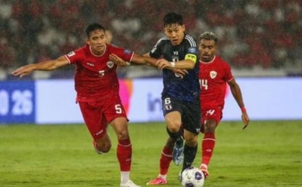 Laga Timnas vs Jepang. Foto : Ist