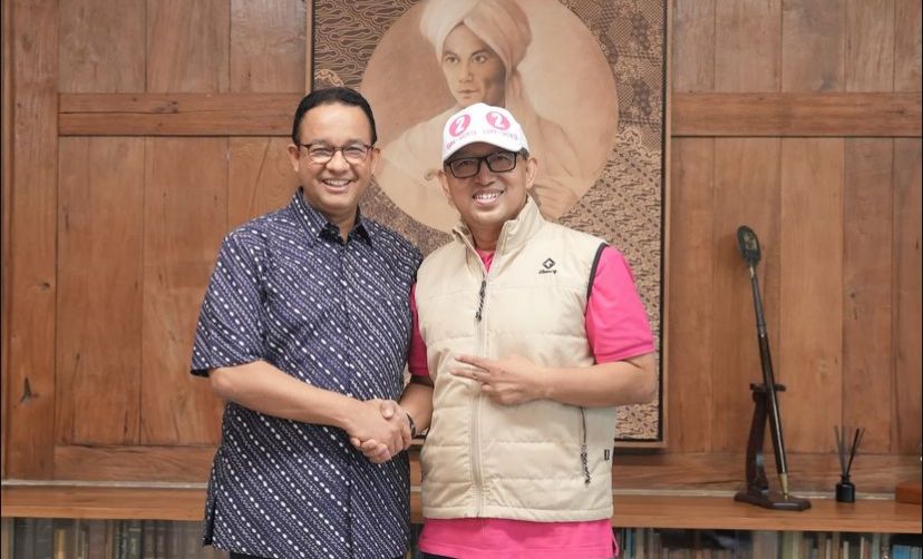 Calon wali kota Tangsel nomor urut 2, Ruhamaben, saat bertemu dengan Anies Baswedan.(dra)