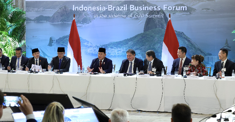 Presiden Prabowo dan Delegasi Indonesia di acara G20 di Brazil. Foto : Ist