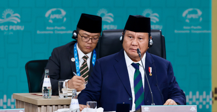 Presiden Prabowo di acara KTT APEC 2024. Foto : Ist