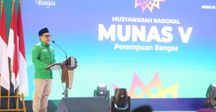 Ketum PKB Muhaimin Iskandar saat membuka acara Munas V Perempuan Bangsa. Foto : Ist