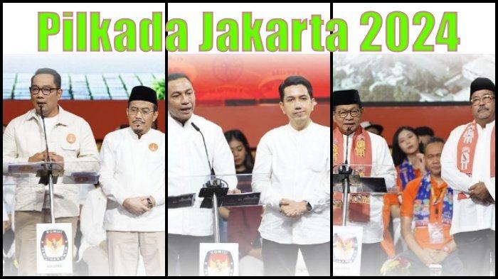 3 paslon Pilkada Jakarta 2024. Foto : Ist