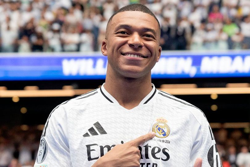 Mbsppe dengan kostum Real Madrid. Foto : Ist