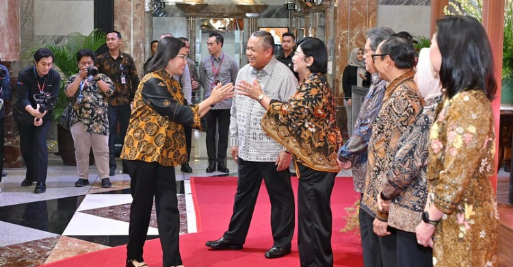 Menkeu Sri Mulyani di acara BI. Foto ,: Ist