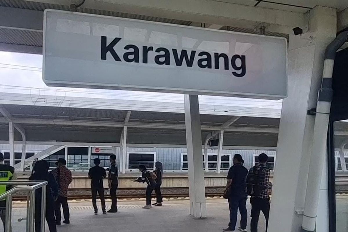 Stasiun kereta Whoosh Karawang. Foto : Ist