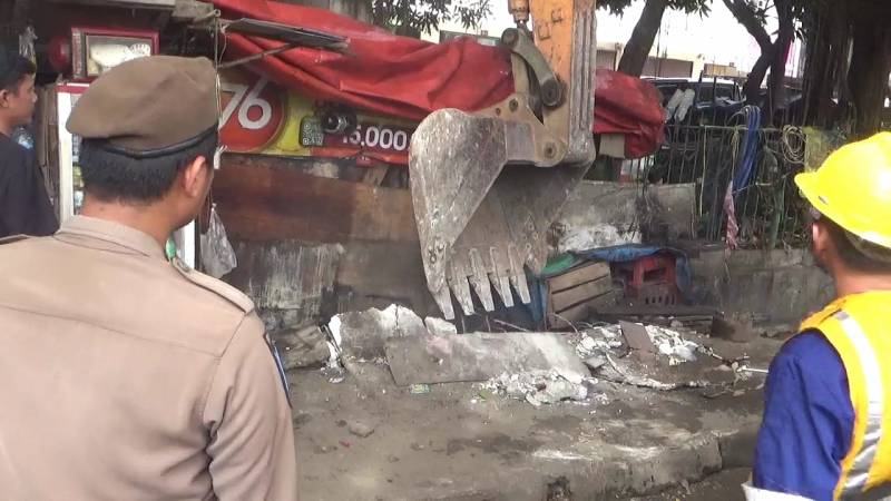 Penertiban di Pasar Lembang, Kota Tangerang. Foto : Ist