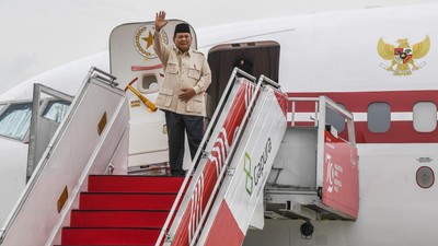 Presiden Prabowo sebelum bertolak ke Mesir. Foto : Ist