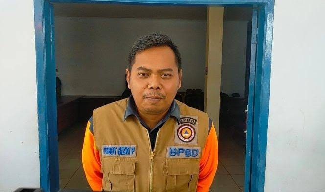 Kepala BPBD Lebak, Febby Rizki Pratama