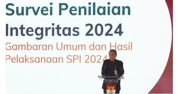 Deputi Pencegahan dan Monitoring KPK Pahala Nainggolan, dalam Peluncuran Survei Penilaian Integritas (SPI) 2024, di KPK, Jakarta. Foto: Ist