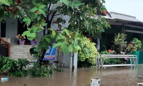 Banjir di Perumahan daerah Tigaraksa. Foto : Ist