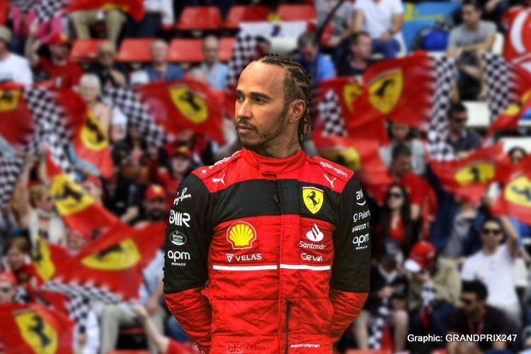 Pembalap Tim Ferrari Lewis Hamilton. Foto : Ist