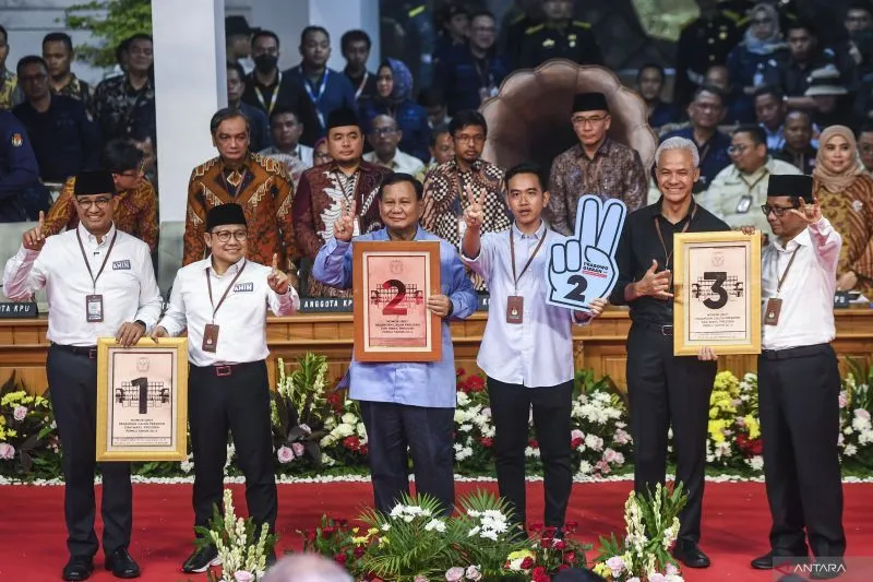 3 Paslon capres cawapres Pilpres 2024. Foto : Ist