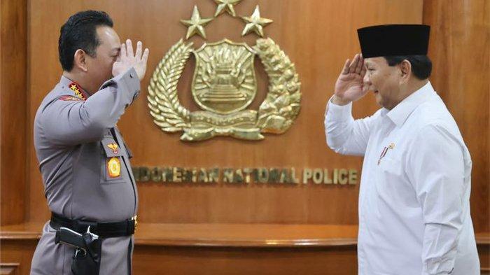 Kapolri Jenderal Listyo Sigit Prabowo bersama Presiden Prabowo Subianto. Foto : Ist