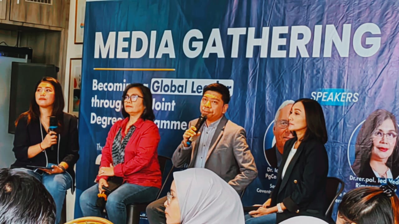 Media gathering peluncuran Program Joint Degree. (tangselpos.id/lim)