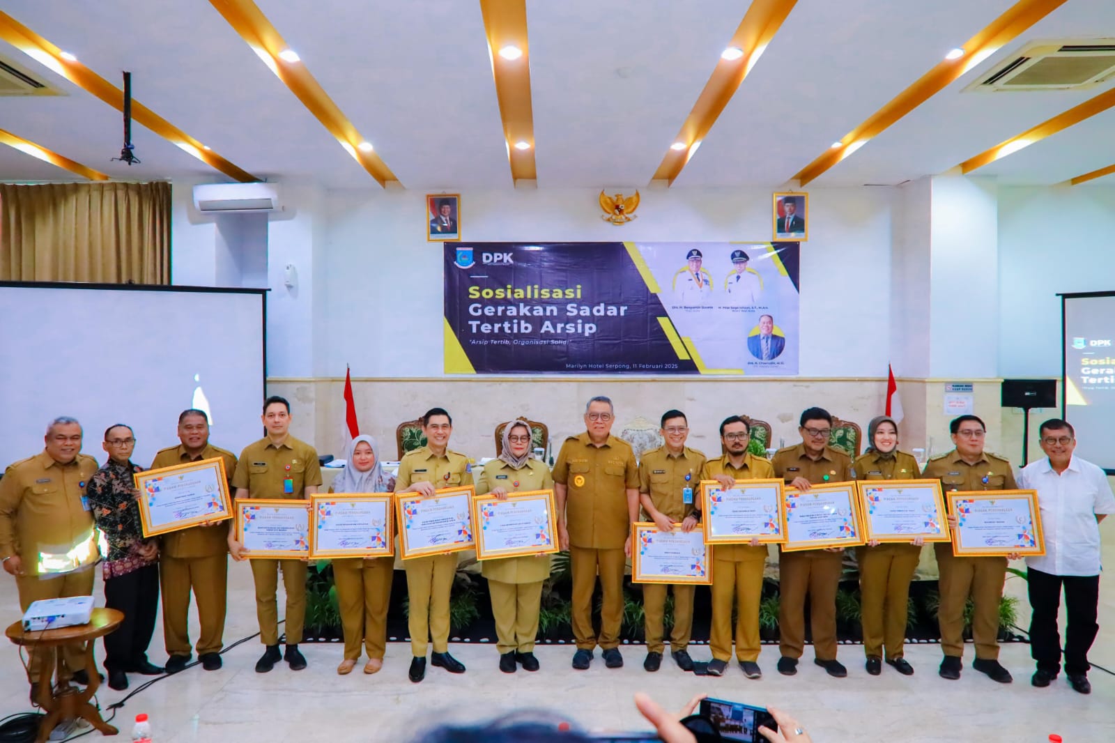 Sosialisasi Gerakan Sadar Arsip di Serpong, Kamis (13/2).