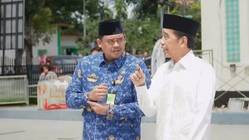 Gubernur Sumut terpilih Bobby Nasution dan Mantan Presiden Jokowi. Foto : Ist