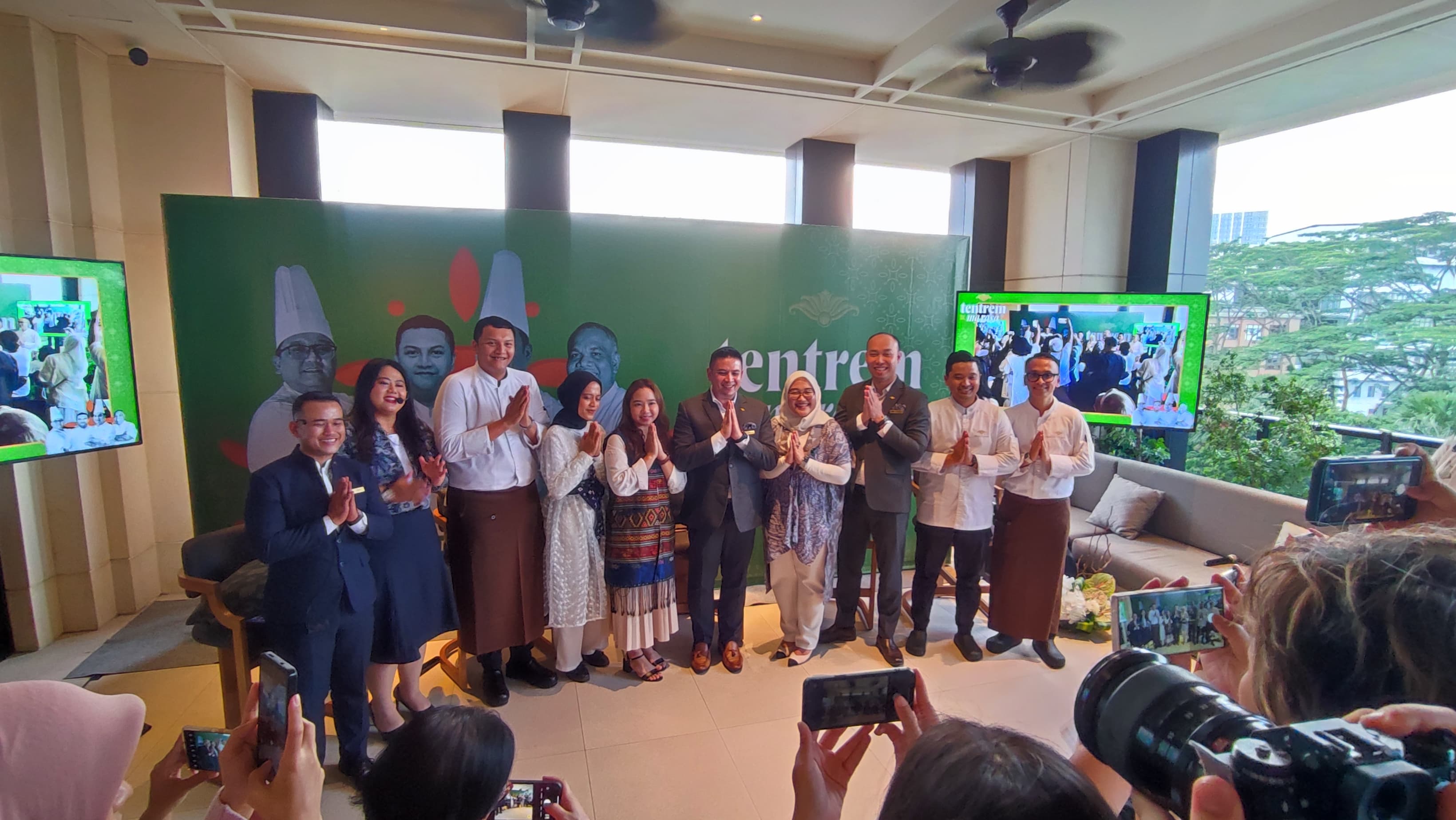 Press conference Tentrem Ing Rasa di Kayu Manis Restaurant, Hotel Tentrem Jakarta, Kamis (20/2). (tangselpos.id/lim)