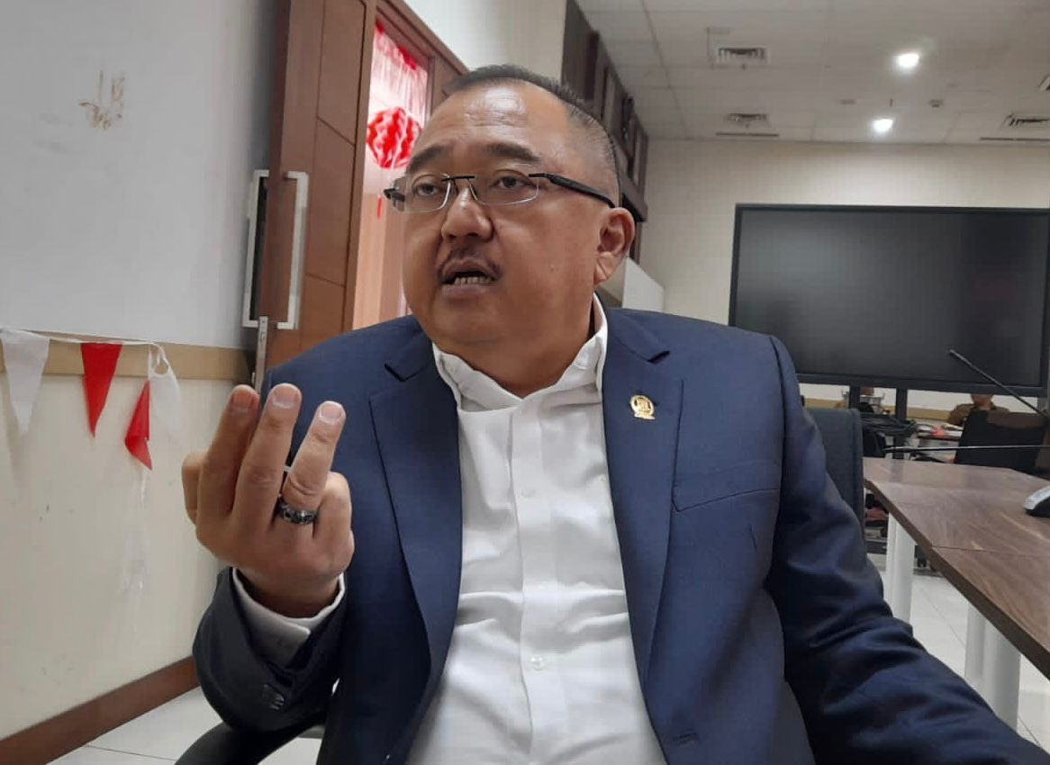 Ketua Fraksi Partai Demokrat DPRD Kota Tangsel Rizki Jonis.