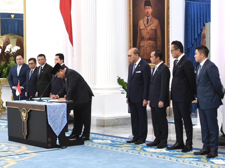 Presiden Prabowo saat pekuncuran Danantara. Foto : Ist