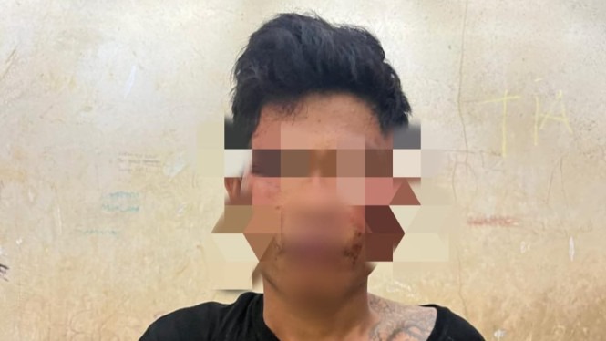 Apes, Maling di Jakpus Kepergok Korban saat Dorong Motor Curiannya Foto : Ist
