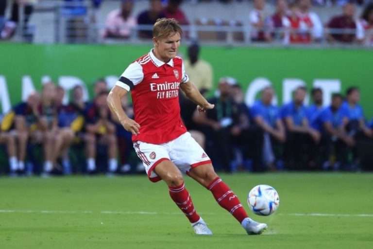 Arsenal Tanpa Gelar, Martin Odegaard Kecewa Berat Pemain Arsenal Martin Odegaard. Foto : Ist