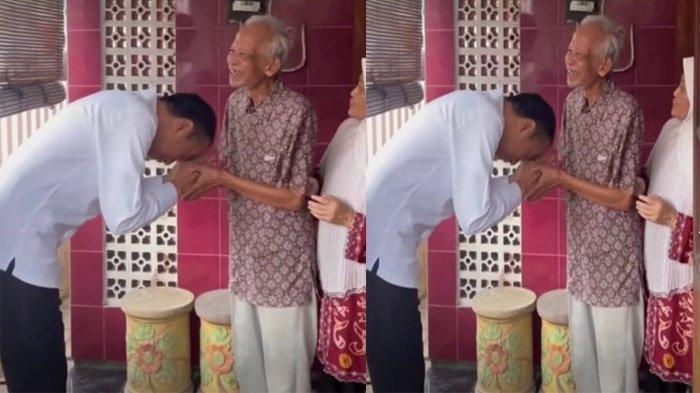 Jokowi Kunjungi Ir Kasmudjo Dosen PA Semasa Di UGM Presiden ke 7 Joko Widodo saat berkunjung ke rumah Ir Kasmujo dosen PA di UGM. Foto : Ist