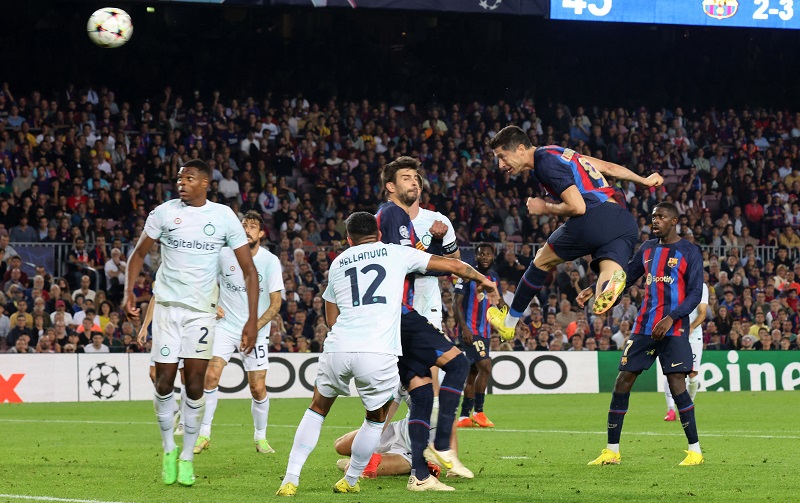 Liga Champions, Barcelona-Inter Milan Berakhir Imbang Laga Barcelona vs Inter Milan. Foto : Ist