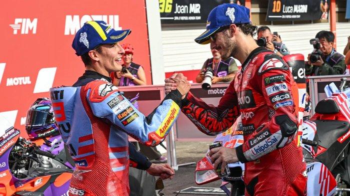 MotoGP, Marquez Dan Bagnaia Bersaing Merebut Tahta Juara Pembalap MotoGP Marc Marquez dan Banigna. Foto : Ist