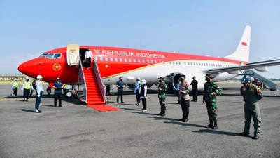 Pesawat Kepresidenan Akan Gerganti Corak Serta Warna Cat Pesawat Kepresidenan. Foto : Ist