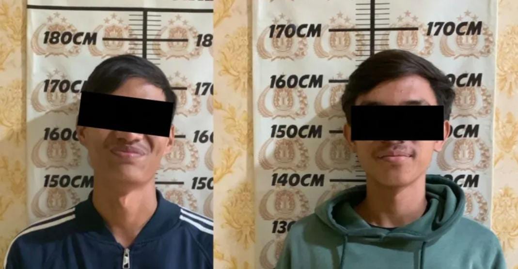 Polisi Amankan Dua Jukir Liar di Ruko Pondok Aren Foto : Ist