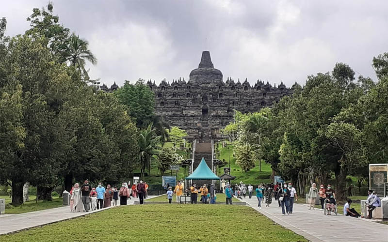 Siang Ini Prabowo Dan Macron Kunjungi Akmil Magelang Dan Candi Borobudur Candi Borobudur salah satu objek yang akan dikunjungi PM Prancis. Foto : Ist