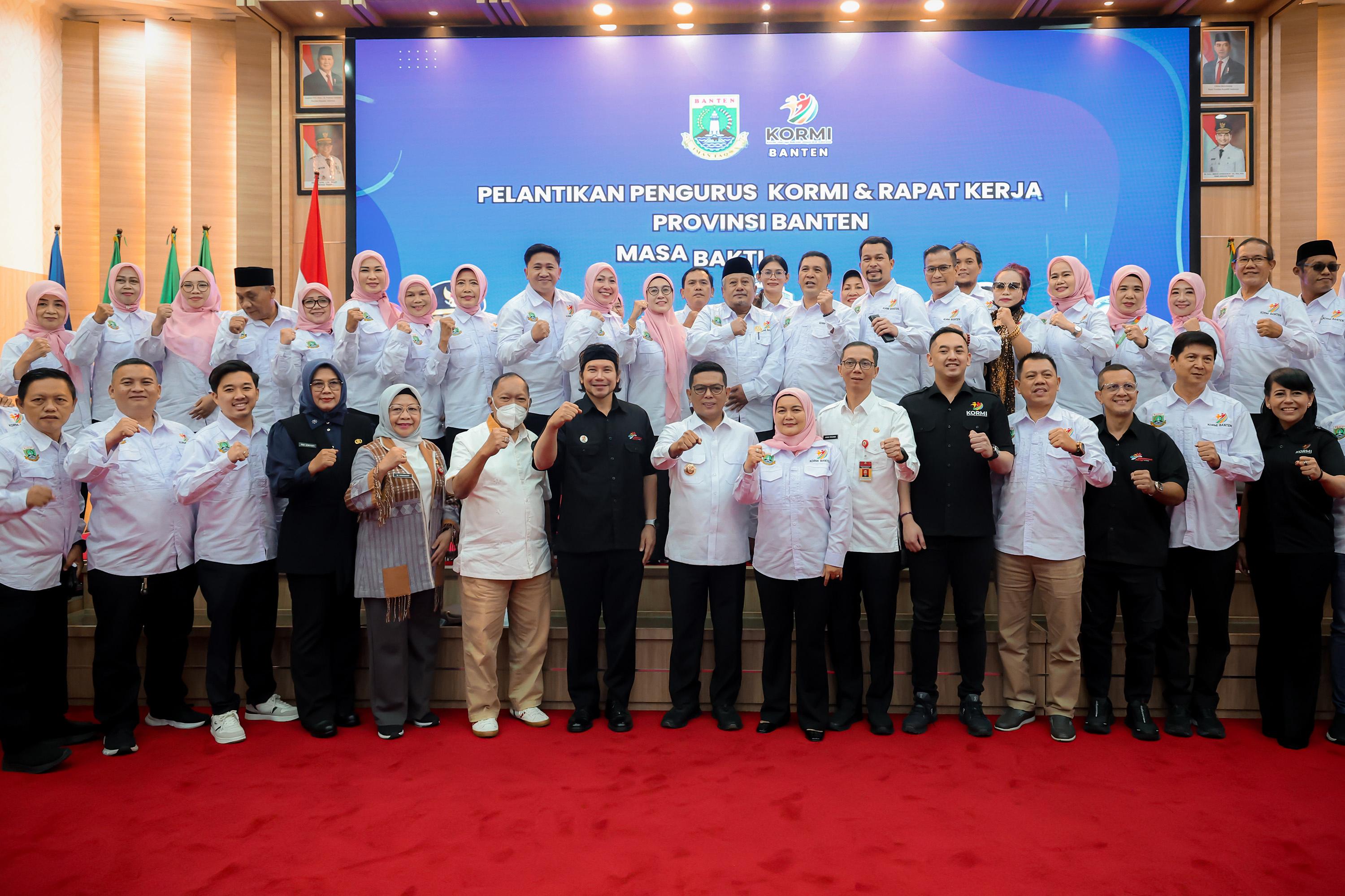 Pelantikan Pengurus Kormi dan Rapat Kerja Provinsi Banten Masa Bakti 2025-2029. Foto : Humas Pemprov