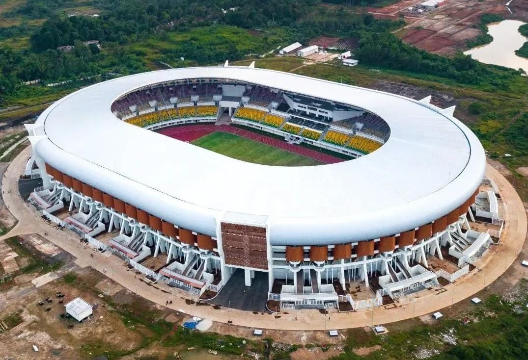 Banten International Stadium (BIS) yang berlokasi Desa Sindangsari, Kecamatan Pabuaran, Kabupaten Serang.(Istimewa)
