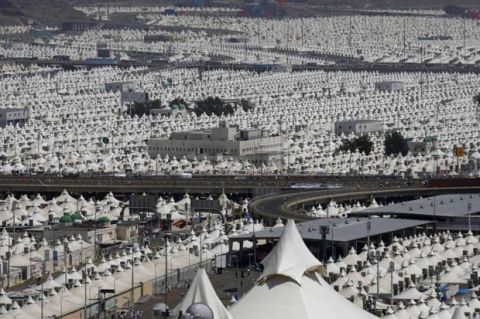 Suasana Padang Arafah. Foto : Ist