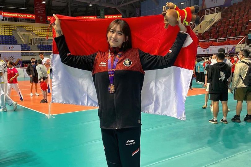 Pevoli Cantik Yolla Yuliana Umumkan Pensiun dari Timnas Bola Voli Pevoli cantik Timnas Yuli Yuliana. Foto : Ist