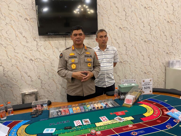 Polisi Gerebek Kasino Di Kota Bandung Foto : Ist